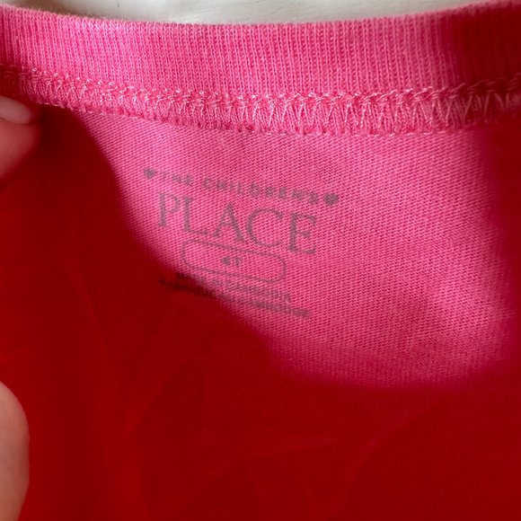 The Children's Place Pink Long Sleeve Family Graphic Shirt Girls 4T - Picture 2 of 5